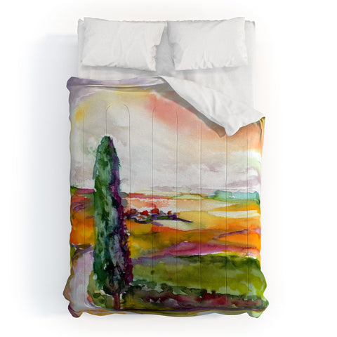 Ginette Fine Art Tuscan Morning Comforter