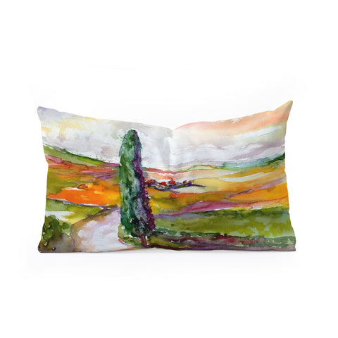 Ginette Fine Art Tuscan Morning Oblong Throw Pillow