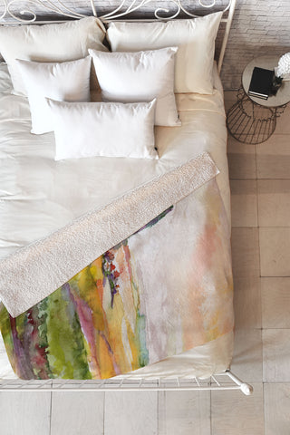 Ginette Fine Art Tuscan Morning Fleece Throw Blanket