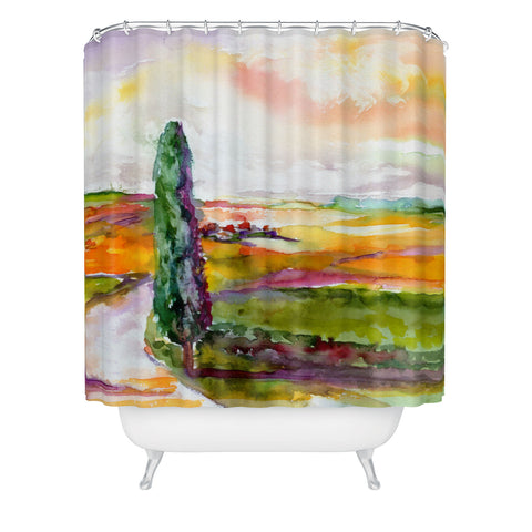 Ginette Fine Art Tuscan Morning Shower Curtain