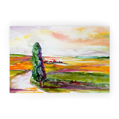 Ginette Fine Art Tuscan Morning Welcome Mat