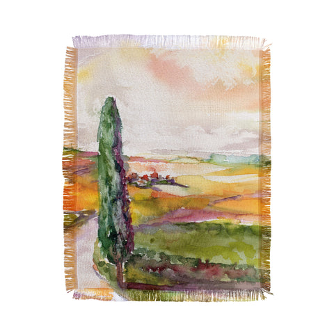 Ginette Fine Art Tuscan Morning Throw Blanket