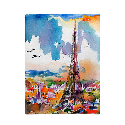 Ginette Fine Art Under Paris Skies Poster