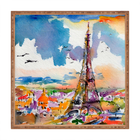 Ginette Fine Art Under Paris Skies Square Tray