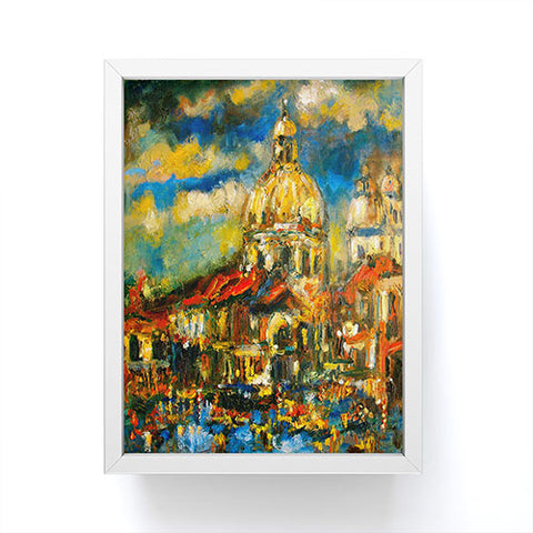 Ginette Fine Art Venice At Night Framed Mini Art Print