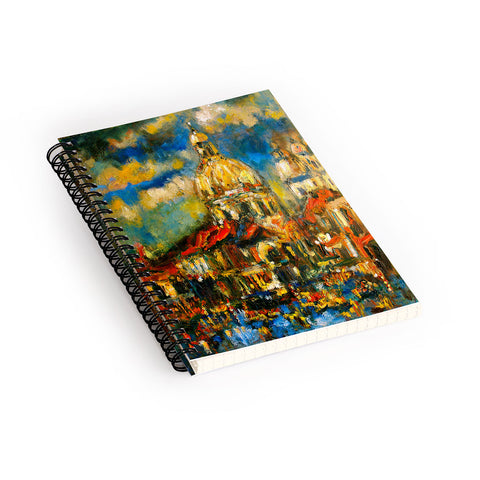 Ginette Fine Art Venice At Night Spiral Notebook