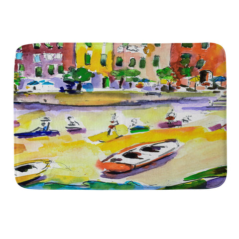 Ginette Fine Art Vernazza Beach Memory Foam Bath Mat