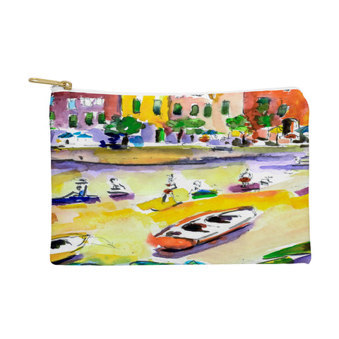 Ginette Fine Art Vernazza Beach Pouch