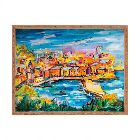 Ginette Fine Art Vernazza Rectangular Tray