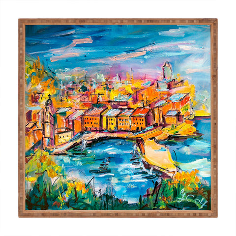 Ginette Fine Art Vernazza Square Tray