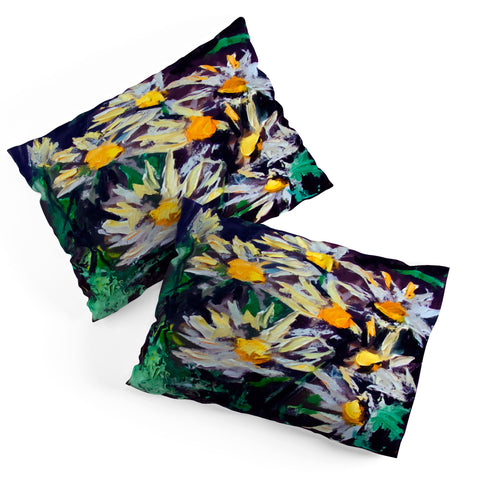Ginette Fine Art White Daisies Pillow Shams