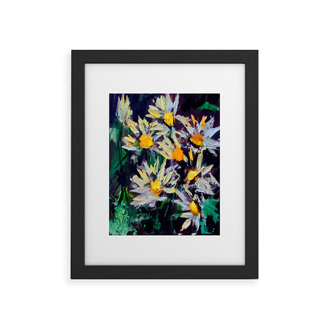 Ginette Fine Art White Daisies Framed Art Print