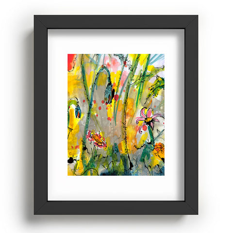 Ginette Fine Art Wildflowers 1 Recessed Framing Rectangle