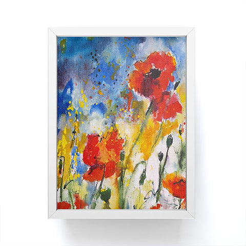 Ginette Fine Art Wildflowers Poppies 2 Framed Mini Art Print