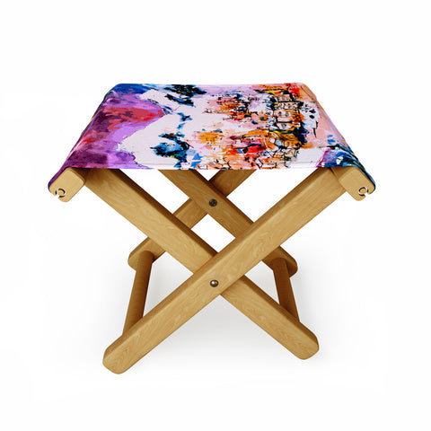 Ginette Fine Art Winter Star Folding Stool