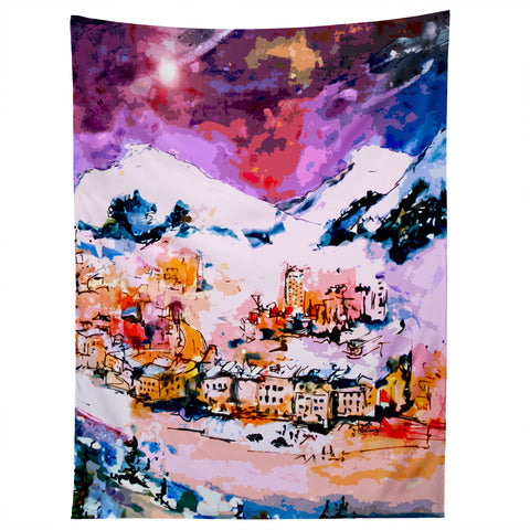 Ginette Fine Art Winter Star Tapestry