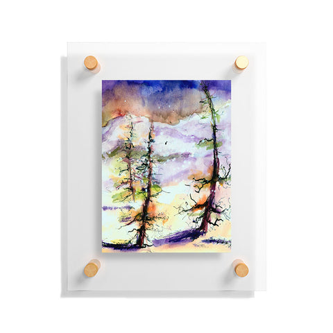 Ginette Fine Art Winter Trees Floating Acrylic Print