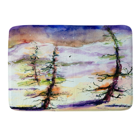 Ginette Fine Art Winter Trees Memory Foam Bath Mat