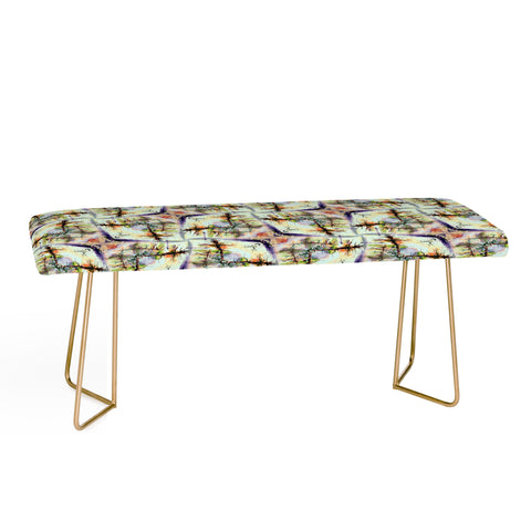 Ginette Fine Art Winter Trees Bench