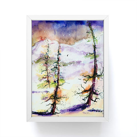 Ginette Fine Art Winter Trees Framed Mini Art Print