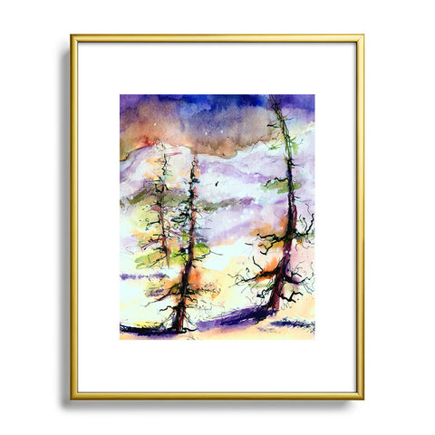 Ginette Fine Art Winter Trees Metal Framed Art Print