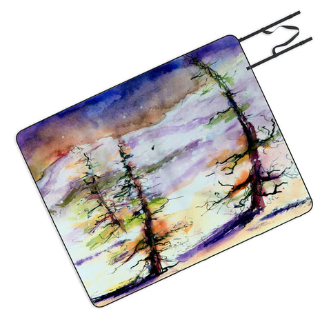 Ginette Fine Art Winter Trees Picnic Blanket
