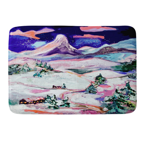 Ginette Fine Art Winter Wonderland Memory Foam Bath Mat