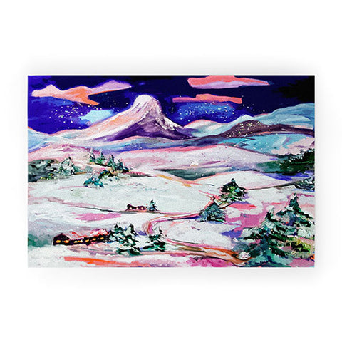 Ginette Fine Art Winter Wonderland Welcome Mat