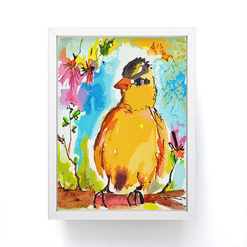 Ginette Fine Art Yellow Bird Framed Mini Art Print