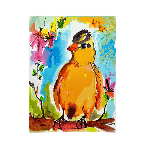 Ginette Fine Art Yellow Bird Poster