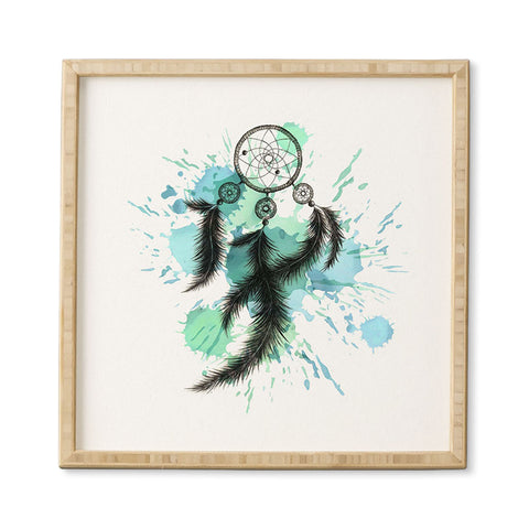 Ginger Pigg BLUE DREAM CATCHER Framed Wall Art