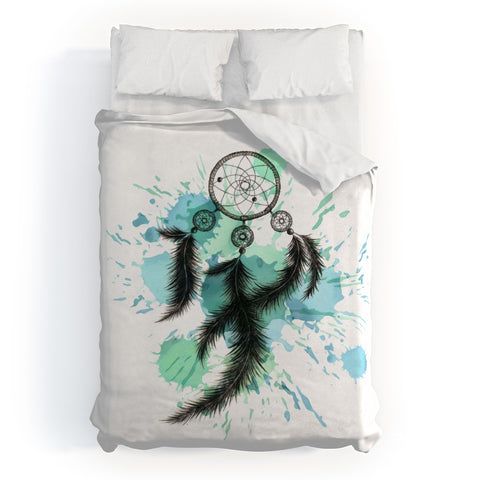 Ginger Pigg BLUE DREAM CATCHER Duvet Cover
