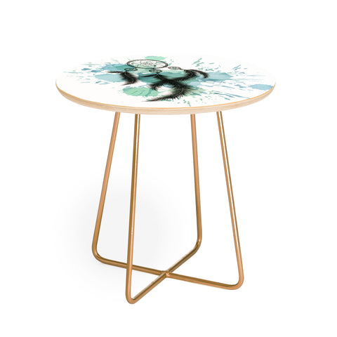 Ginger Pigg BLUE DREAM CATCHER Round Side Table