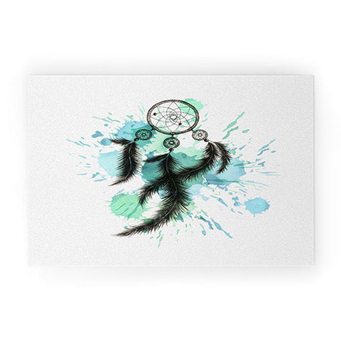 Ginger Pigg BLUE DREAM CATCHER Welcome Mat
