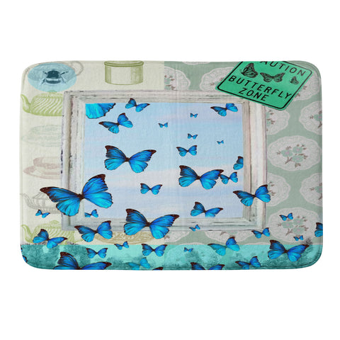 Ginger Pigg Butterfly Zone Memory Foam Bath Mat