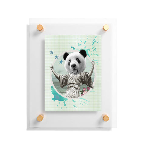 Ginger Pigg DANCING SUPER PANDA Floating Acrylic Print