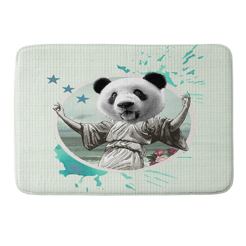 Ginger Pigg DANCING SUPER PANDA Memory Foam Bath Mat