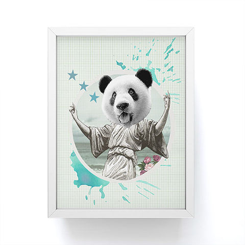Ginger Pigg DANCING SUPER PANDA Framed Mini Art Print