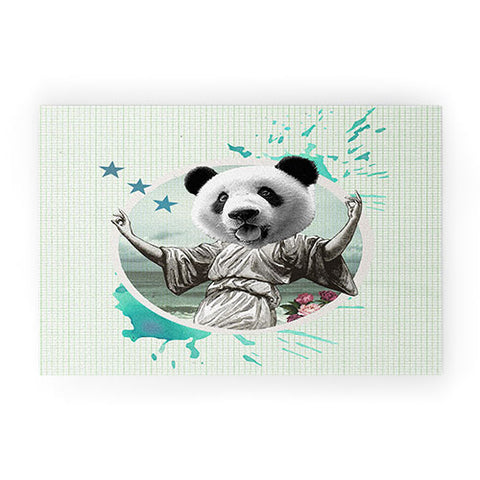 Ginger Pigg DANCING SUPER PANDA Welcome Mat