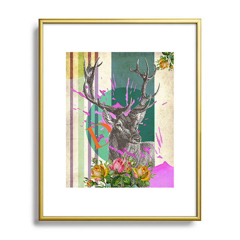 Ginger Pigg Deery Me Metal Framed Art Print