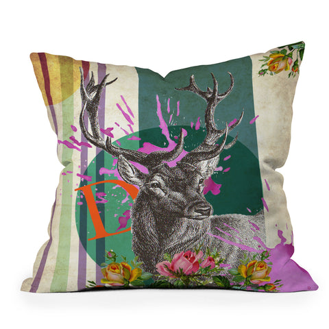 Ginger Pigg Deery Me Throw Pillow