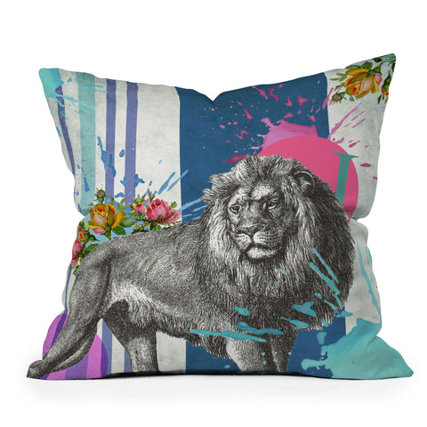 Ginger Pigg Hear Me Roar Throw Pillow