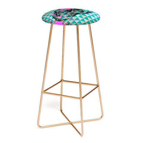 Ginger Pigg Neon Skull Bar Stool