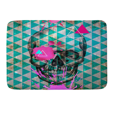 Ginger Pigg Neon Skull Memory Foam Bath Mat