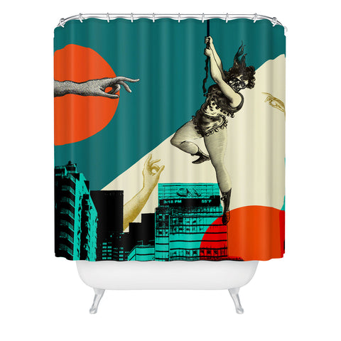 Ginger Pigg new york 2 Shower Curtain