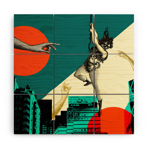 Ginger Pigg new york 2 Wood Wall Mural