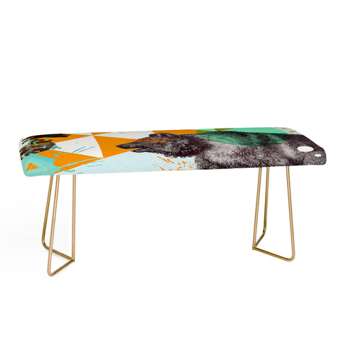 Ginger Pigg Patchwork Bear Bench