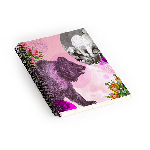 Ginger Pigg Pink Bear Spiral Notebook