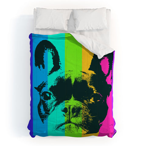 Ginger Pigg Rainbow Frenchie Comforter