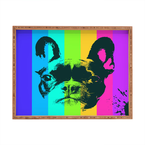 Ginger Pigg Rainbow Frenchie Rectangular Tray